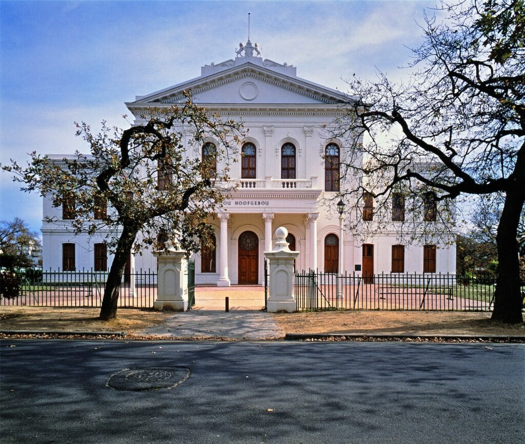 Main building of Victoria College in Stellenbosch, where Professor Perold worked